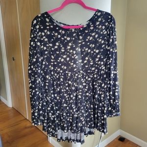 American Eagle Babydoll Cutout Top